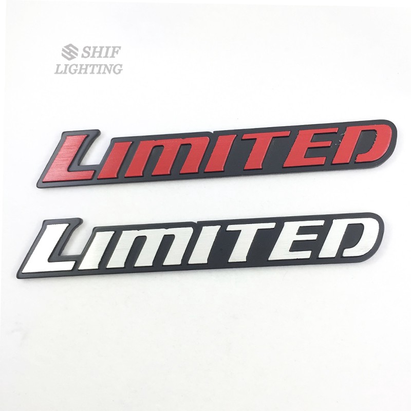 1pc Stiker Emblem / Badge Logo Tulisan LIMITED Bahan Metal Untuk Samping Truk