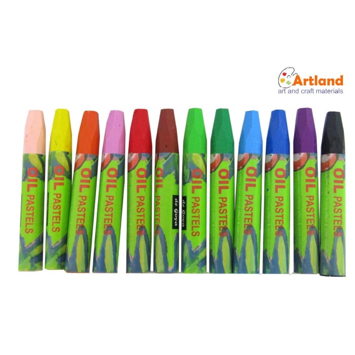 

PASTEL-DRY-OIL- DE GOYA OIL PASTELS 12COLOUR BASIC -OIL-DRY-PASTEL.