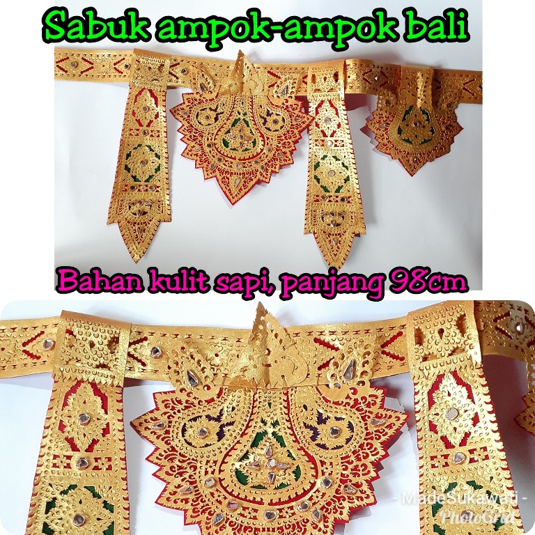 Ampok ampok ikat pinggang sabuk tari kulit bali