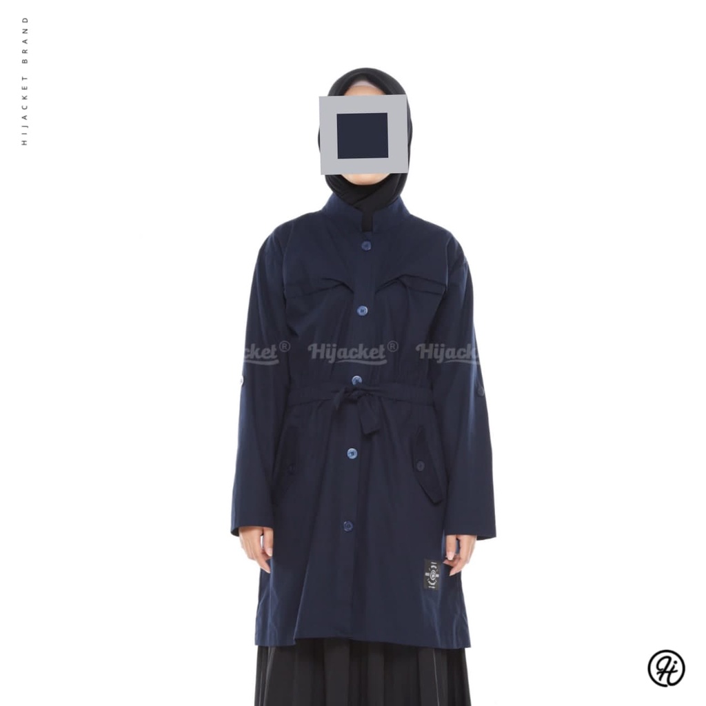 HIJACKET VALERIA II JAKET MUSLIMAH II JAKET HIJABER-NAVY