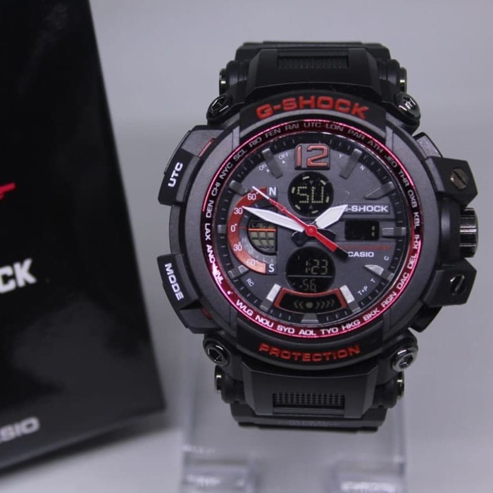 JAM TANGAN PRIA GSHOCK RUBBER DOUBLE TIME COWOK ANALOG ADA 5 WARNA - JAM TANGAN GSHOCK DIGITAL