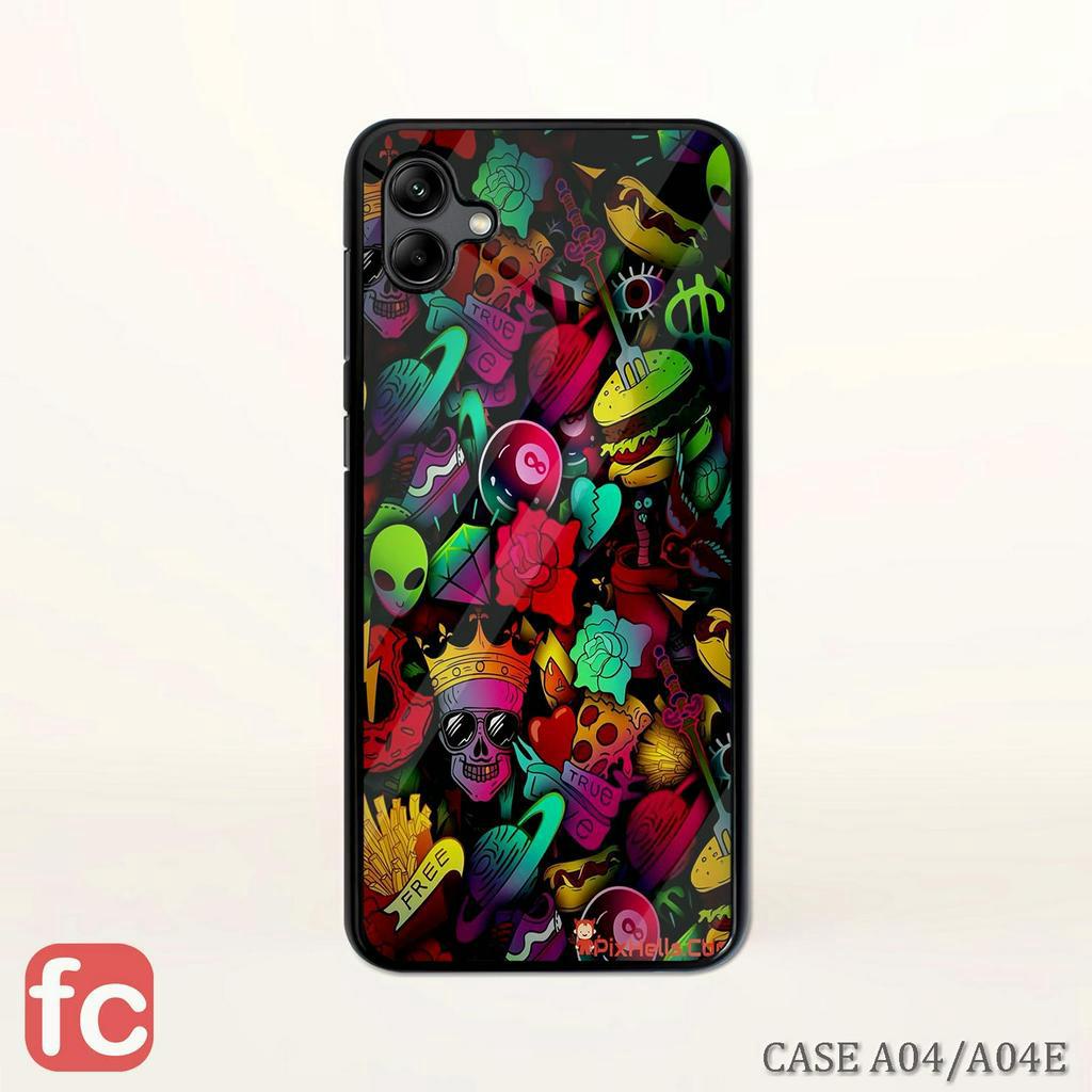 Case Hd Samsung A04 A04E With Protector Camera | FR36 Aesthetic | Case Glossy Hd A04 a04e | Casing K