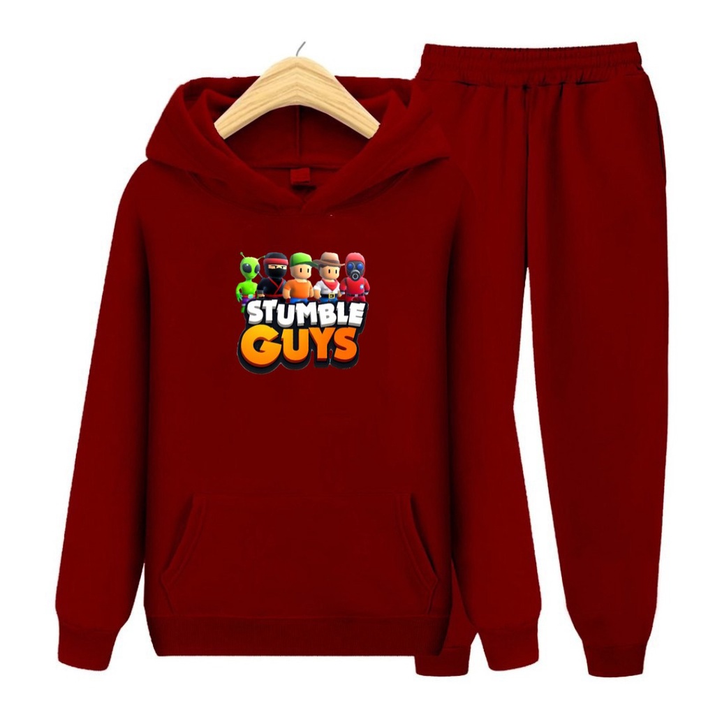 Setelan Sweater Hoodie Anak Stumble SIZE S - XXL/set anak topi