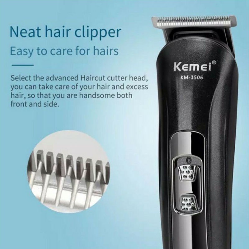 Kemei KM-1506 Hair Clipper 3in1 Alat Cukur Rambut