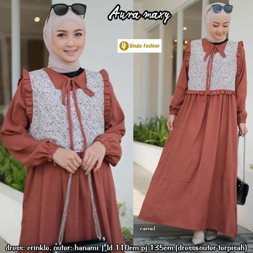 Terlaris JOVINNA MAXI GAMIS JUMBO UKURAN S M L XL XXL XXXL 5L BIG SIZE Elegan