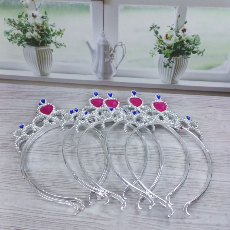 Bando Mahkota Isi 12Pcs Bando Tiara Princes Ulang Tahun Grosir