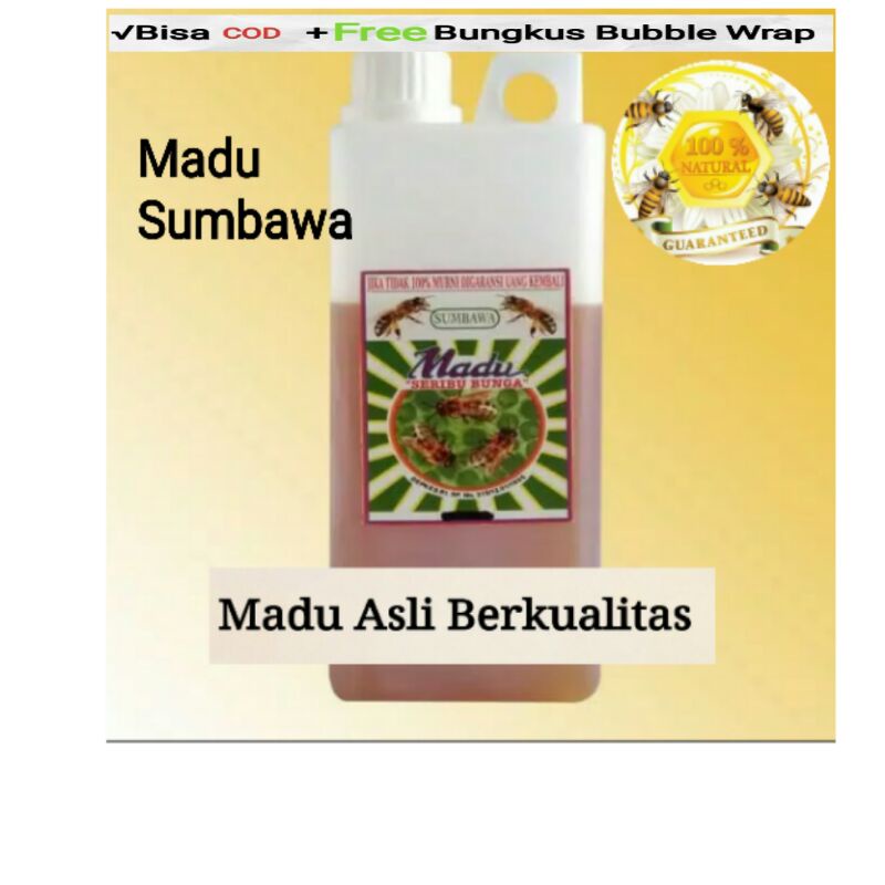 

Madu Sumbawa 1kg, Madu multiflora, asli tanpa proses (unprocessed honey)