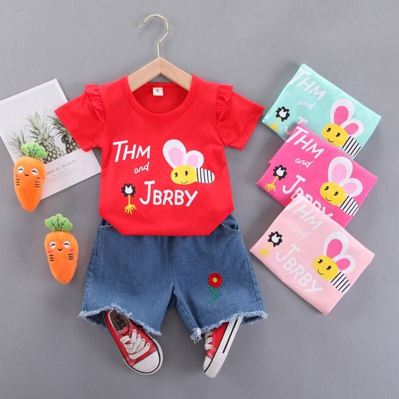 Setelan anak perempuan 0-3 tahun import| baju style korea