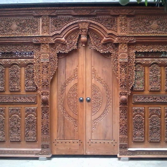 gebyok ukur 3m kayu jati TPK ASLI