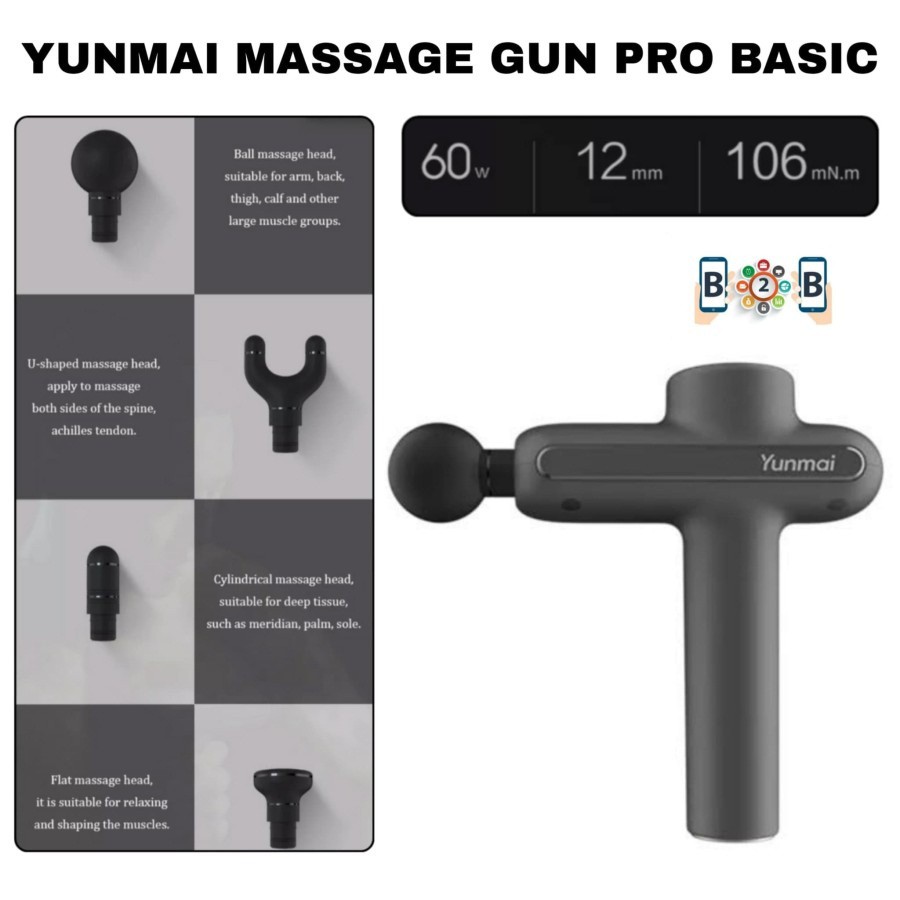 YUNMAI Massage Pro Basic - Deep Muscle Massager Alat Pijat