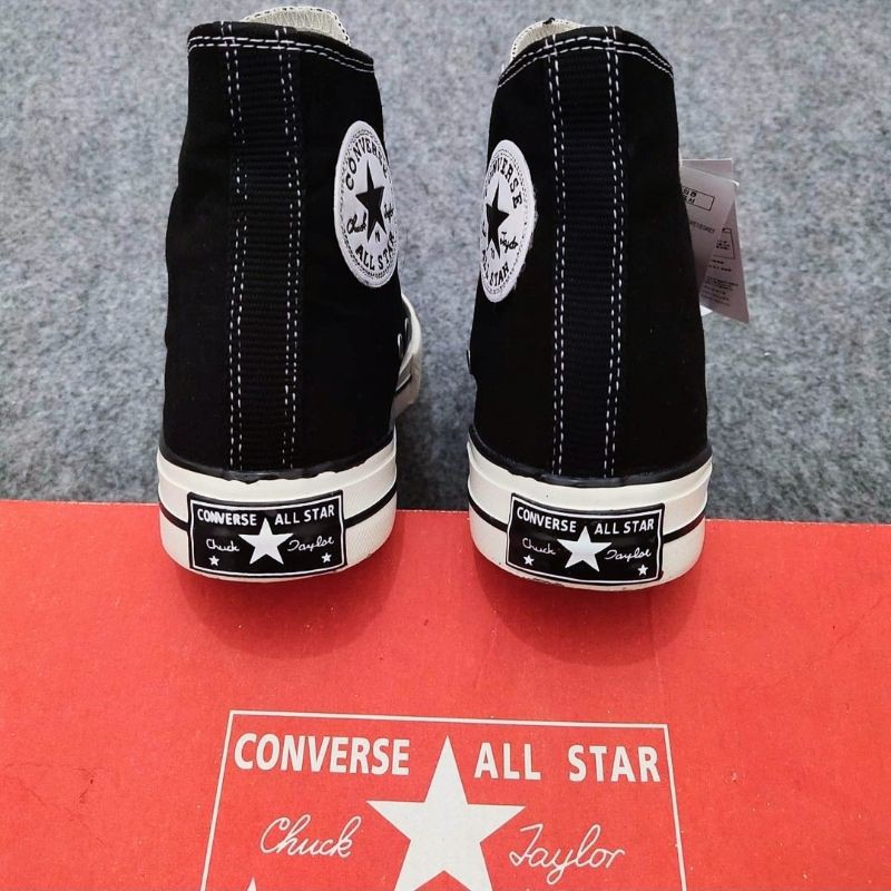 Converse Sepatu Converse 70s All star Black Eggret High Hitam putih Sepatu All star Converse premium