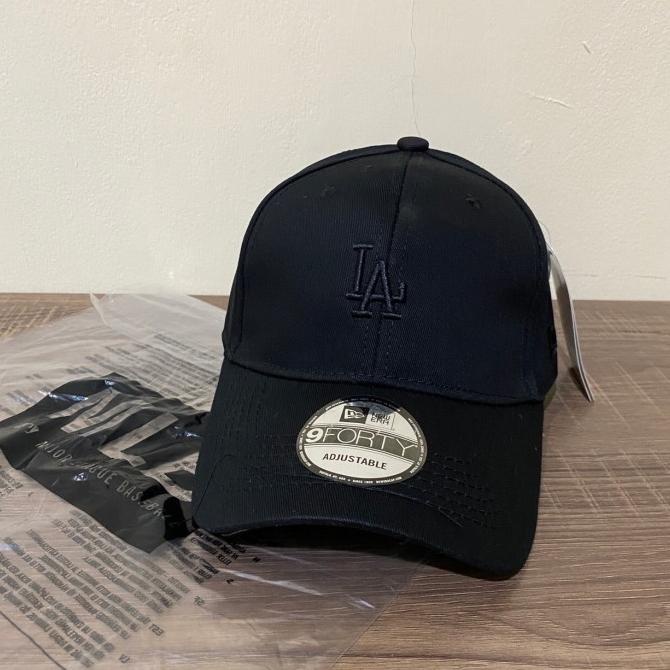Promo Topi New Era | Los Angeles | La Cap Full Black Mini Logo
