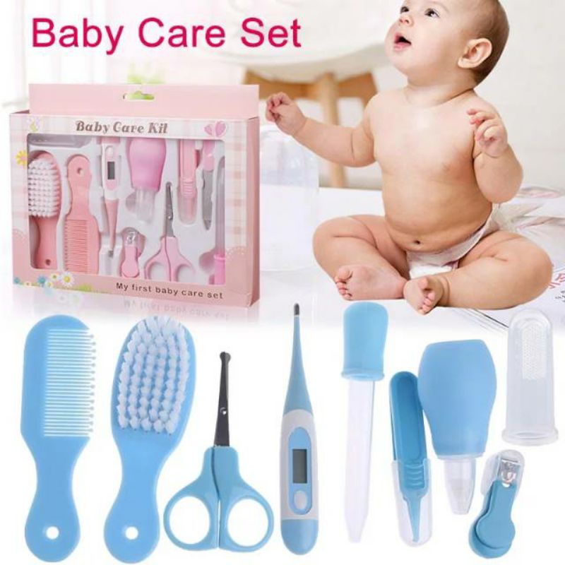 BABY CARE KIT SET 10IN1 - BABY GIFT SET - BABY KIT TOOLS Perlengkapan Bayi Set Newborn isi 10/6 (Termometer. Gunting Kuku. Sisir Bayi. Dll) Baby Care Kit baby Care Kit My First Baby Care Set Isi 10 SET Baby Nail Care Set Isi 10 Peralatan Perawatan Bayi