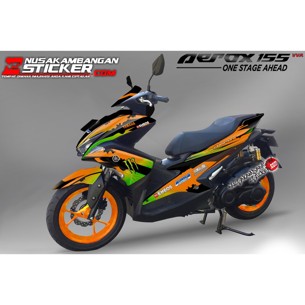 Decal Sticker Yamaha AEROX 155 monster