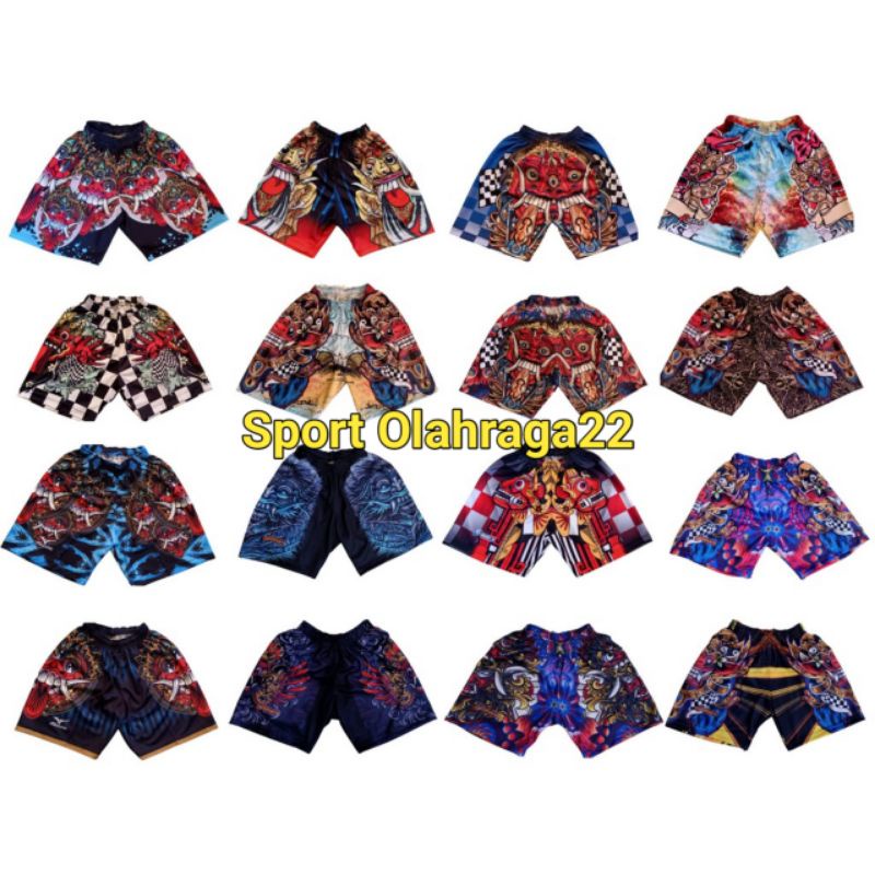 Celana Volly Full Printing Motif Barong Mizuno-Asics