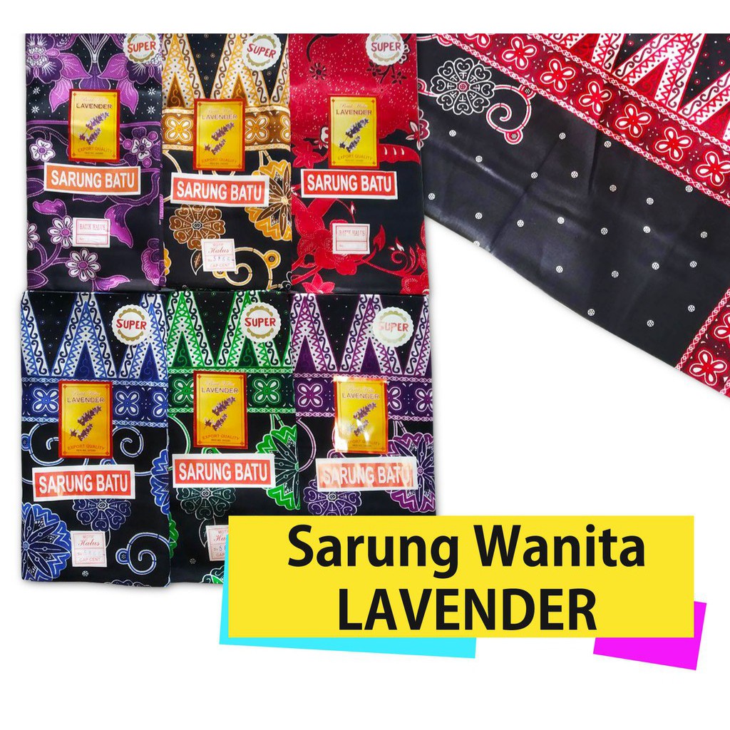 Sarung Wanita Batu Bawahan Wanita Kain Jarik Sarung Lavender Halus uk 112x172cm