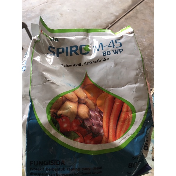 fungisida spiro m45 mankozeb biru ukuran 800 gram