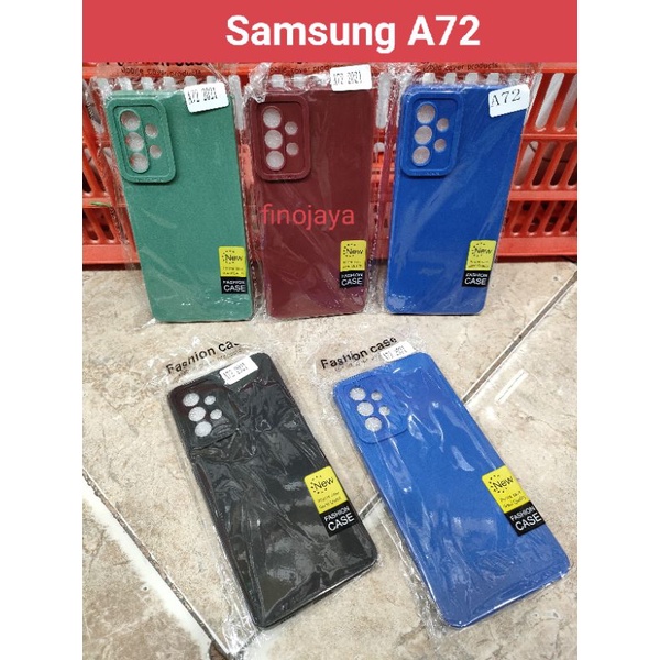 Softcase Samsung A72 Silikon Casing Selicon Case Macaron Pelindung Pro Camera