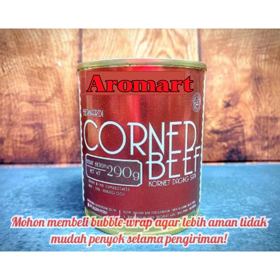 

Bernardi Corned Beef (Harga belum termasuk bubble-wrap yo!) - 290g