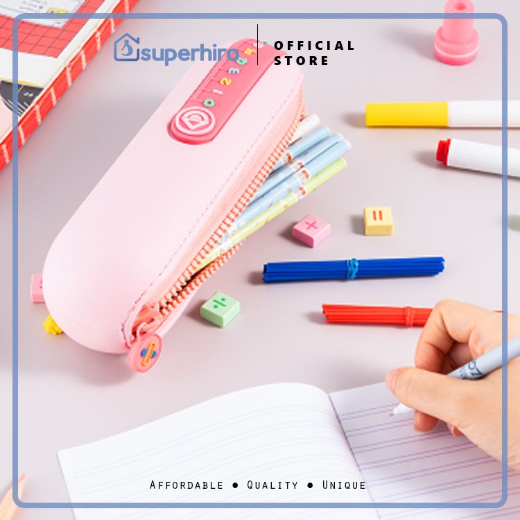 KOOL Pencil Case Kotak Pensil Anak Premium Set Penggaris Lipat