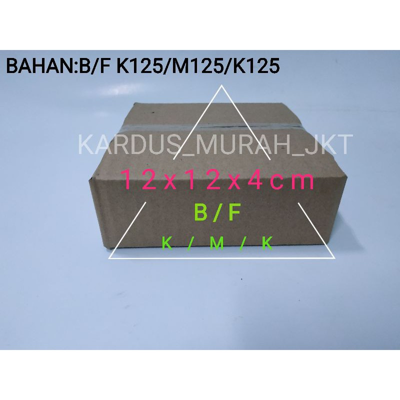 

KARTON/KARDUS POLOS UKURAN 12x12x4Cm