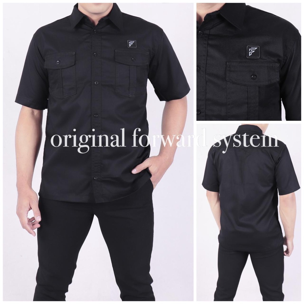 WORKSHIRT SS - SERI KEMEJA PATCH Pendek 3 WARNA/ Baju Kerja Lapangan Nyaman Dipakai BY FORWARD System K1 Forwardshop