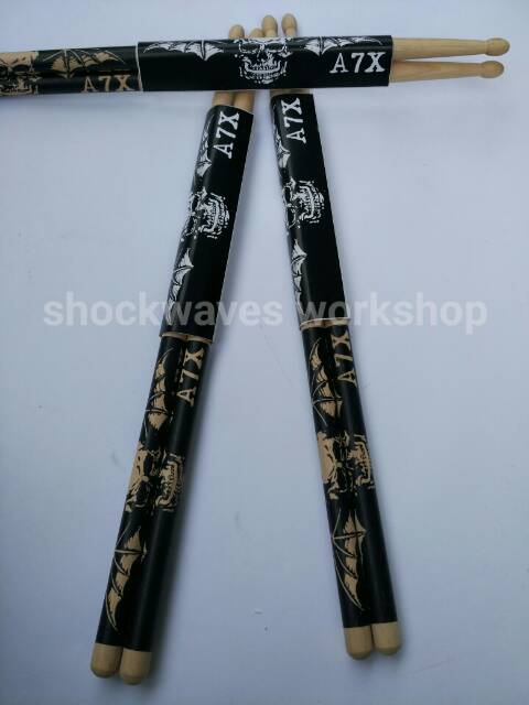 Stick Stik Drum A7X Motif Deathbat