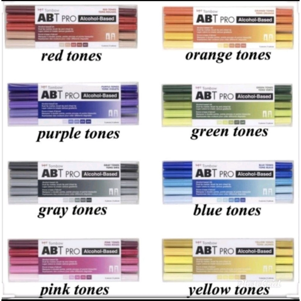 

tombow abt pro 5 warna red tones bonus tipex tombow
