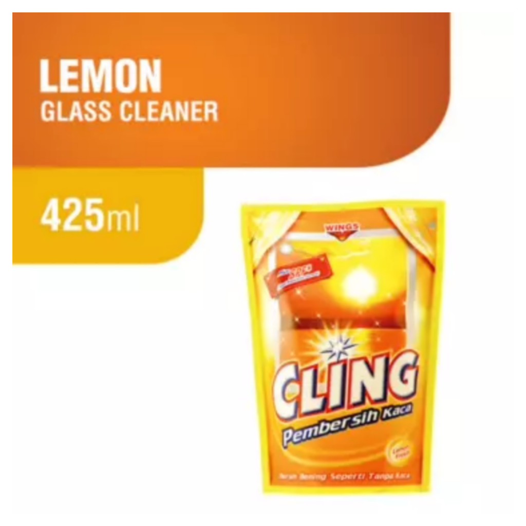 CLING PEMBERSIH KACA 425 ML REFILL ISI ULANG CAIRAN PEMBERSIH KACA CLING