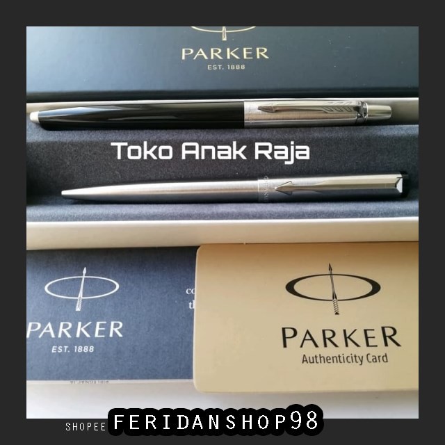 

FS1175 PULPEN PAKET PARKER KOLEKSI ATK 1 1 PC JOTTERBLACK BP 1 PC VECTOR STAINLESS BP BY FERIDANSHOP
