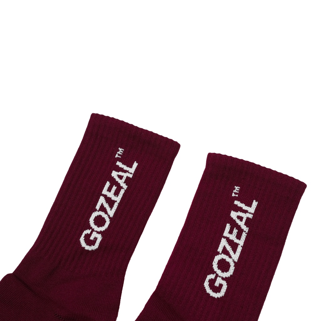 Gozeal | Socks | Font Maroon