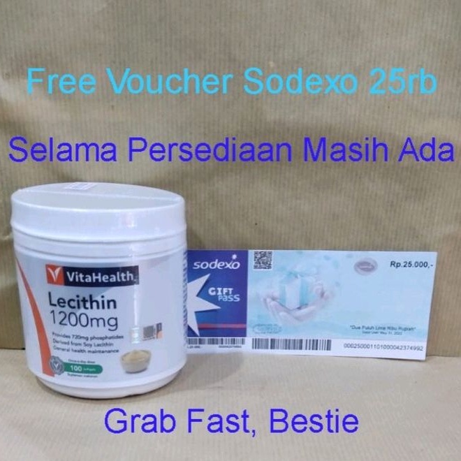 Lecithin 1200 MG Vitahealth utk normalin kolesterol trigliserid