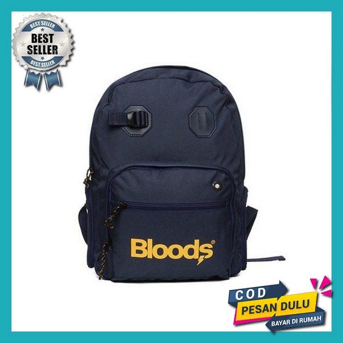 Tas Sekolah Second Journey Warna Hitam List Merah Pria Wanita Model Polo Terbaru Backpack Sekolah Ng