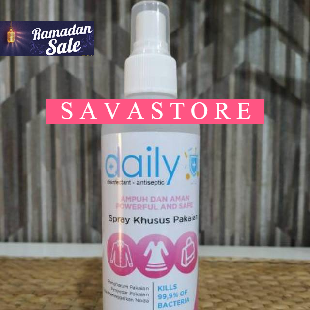 DAILY DESINFEKTAN ANTISEPTIC SPRAY 250ML KHUSUS UNTUK PAKAIAN SIAP PAKAI COD - ECER GROSIR