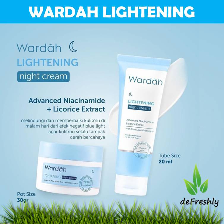 ❤ defreshly ❤ Wardah Lightening Series - Day / Night Cream Niacinamide | Serum Ampoule | Cleansing Milk | Micellar Wash | Gentle Exfoliator | Whip Foam
