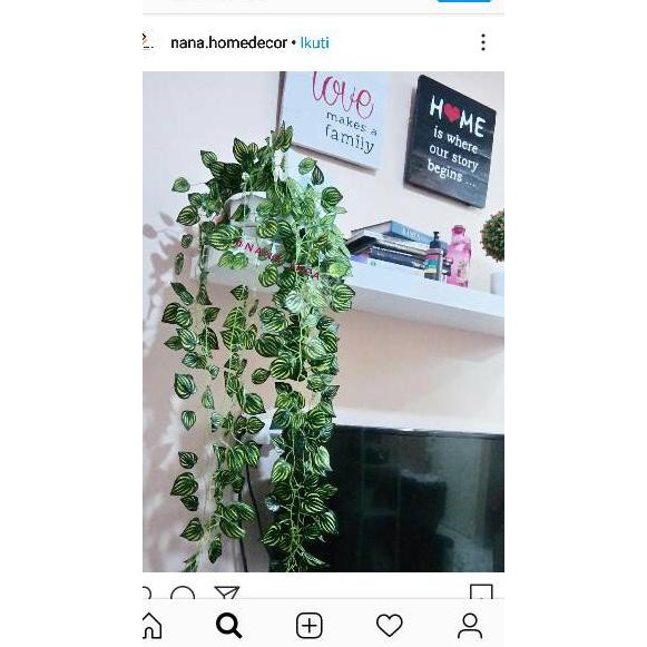 GROSIR_JAKARTA ARIANI1318 BUKET BUNGA/ BUNGA PLASTIK/ DAUN RAMBAT JUNTAI SEMANGKA DEKORASI RUMAH SHA