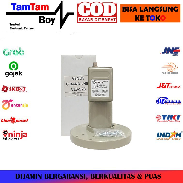 LNB C Band Single Out Venus VLB-928 1 Satelit 1 Receiver Parabola