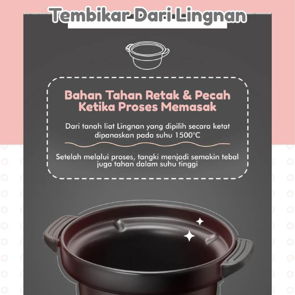 Emily Slow Cooker 2L and 2.8L / Mpasi bayi
