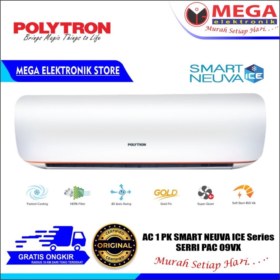 AC POLYTRON 1 PK SMART NEUVA ICE SERIES PAC 09VX / PAC-09VX / PAC09VX