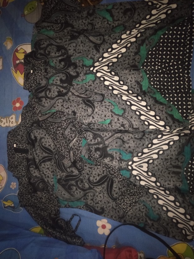 Batik Couple Keluarga Sania Rufle Ndoro Jowi Motif Dimensi Abu Termurah Katun Premium M-xxl Alfurqon