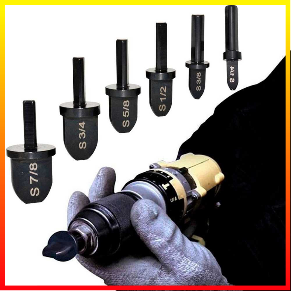 6PCS Alat Pembesar Lubang Pipa Tube Pipe Expander 7/8 (22.2mm) 3/4 (19mm) 5/8 (15.9mm) 1/2 (12.7mm) 3/8 (9.5mm) 1/4 (6.3mm) Kitbakechen - 7RHZN2BK