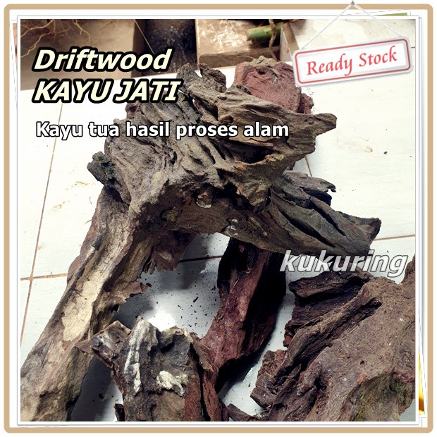 Driftwood - Kayu Tua Di Bentuk Alam - Hiasan Aquarium Aquascape Paludarium kandang hewan dll