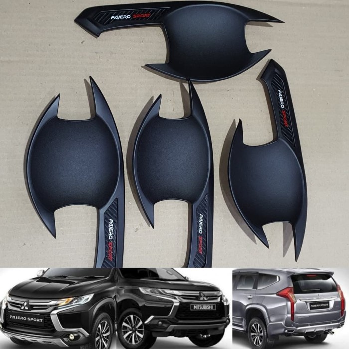 COVER Outer / mangkok handle MITSUBISHI All new pajero HITAM DOFF