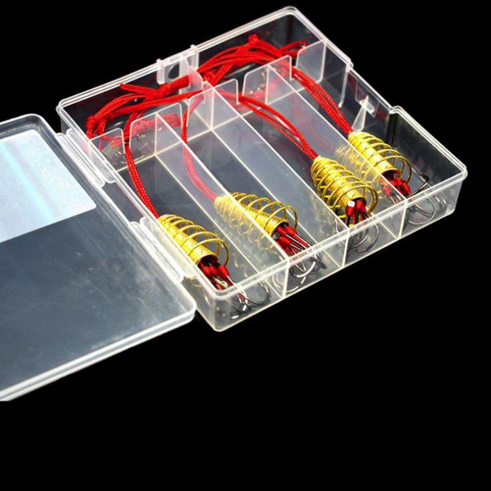 Lanfy Fishinghooks Tajam Aksesoris Memancing Kait Meledak Baja Karbon Tinggi Anti Berliku Umpan Perangkap Feeder Springs Fishing Bait Hooks