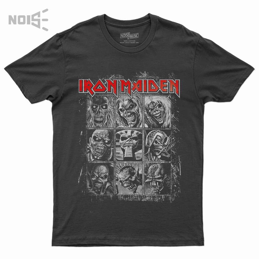 KAOS MUSIK BAND IRON MAIDEN ORIGINAL NOISE