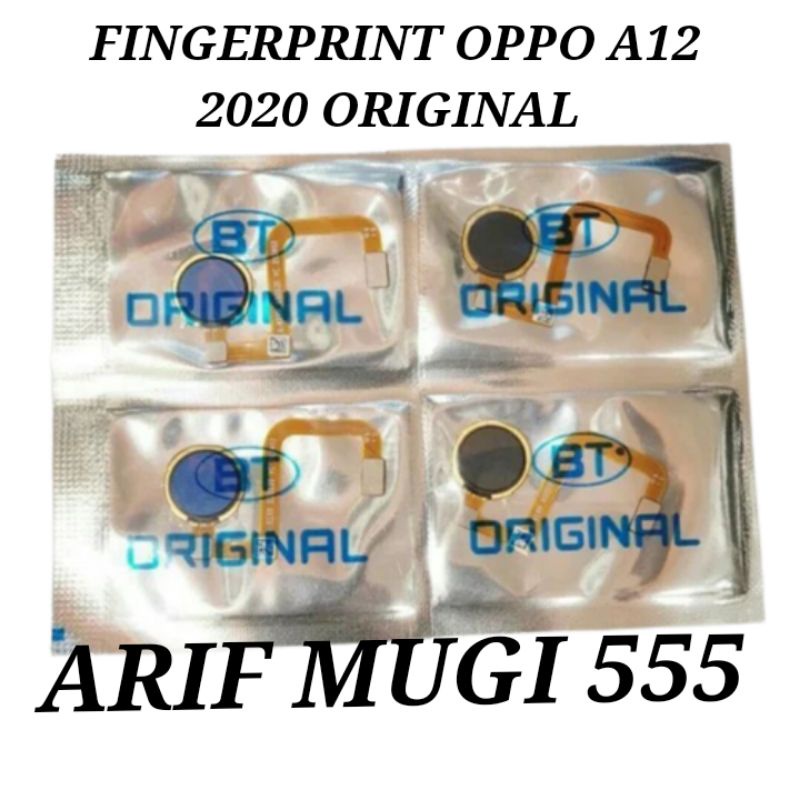 Flexible Flexible Fingerprint Sidik Jari Tombol Home Button Oppo A12 2020 Original