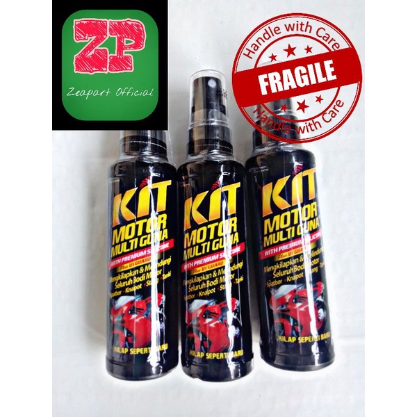 Kit Pengkilap Bodi Kit Multiguna kit Botol 100ml spray Bodi Kit Motor Mobil