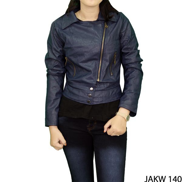 Jaket Wanita Terbaru Fabric Dongker – JAKW 140