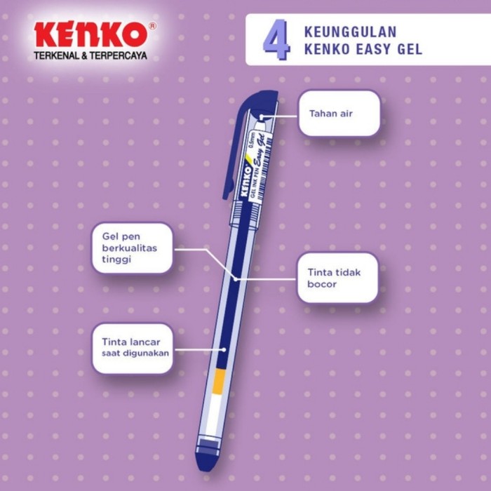Kenko Gel Pen Easy Gel/Kenko Easy Gel (1 Lusin)