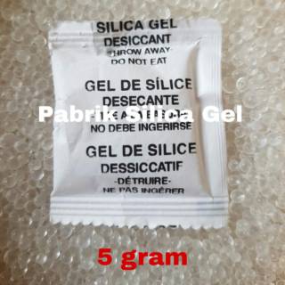 Silica gel white 5 gram, 1 pack isi 50 sachets harga murah berkualitas